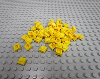 Lego 1 x 1 Yellow Plate 50ct