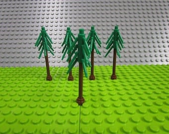 5 Lego Small Pine Trees