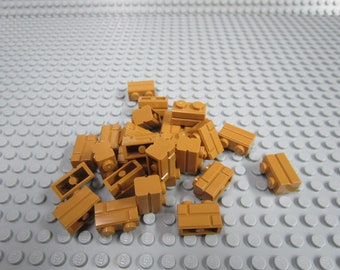 Lego 1 x 2 Medium Nougat Masonry Bricks 25ct