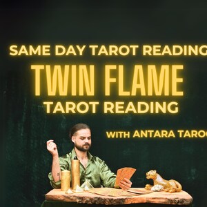 Twin Flame Same Day Tarot Card Reading Psychic Reading Love Tarot Reading Relationship Reading for Twin Flame Guidance