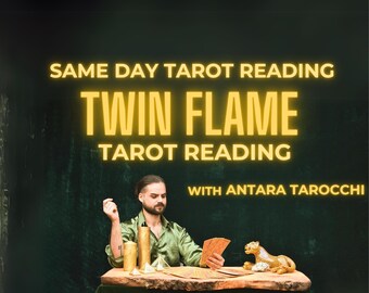 Lecture de cartes de tarot des flammes jumelles le même jour Lecture psychique Lecture du tarot d'amour Lecture des relations pour guider les flammes jumelles