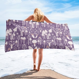 Mushroom Towel: Fungi Lover Gift, Forest Bath Decor