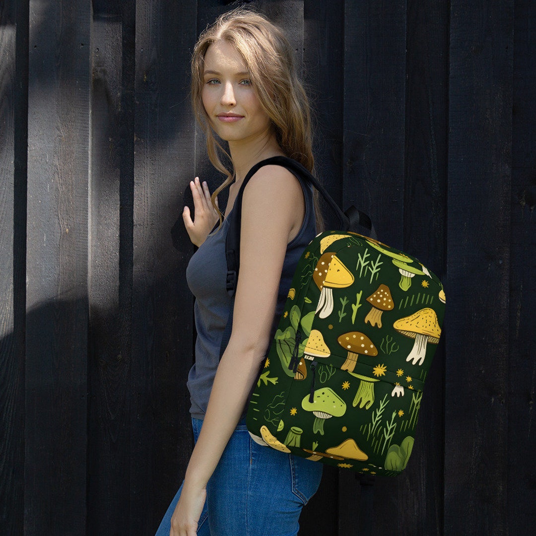 Mushroom Backpack Fungi Backpack Forest Inspired School Etsy