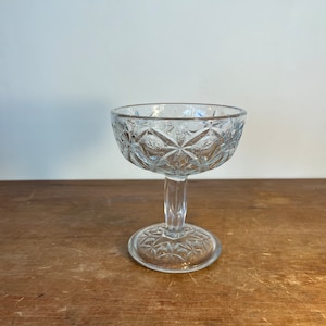 Vintage Cut Glass Compote / Decorative Bowl