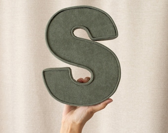 Custom Fabric Corduroy Letters - Nursery Decor, New Baby Gift, Christening Gift, Baby Shower Gift, Wall & Shelf Decor, Nursery Wall Art