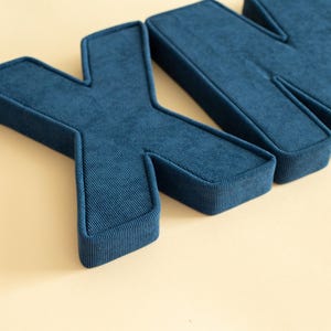 Custom Fabric Corduroy Letters - Nursery Decor, Baby Gift, Christening Gift, Baby Shower Gift, Wall & Shelf Decor, Nursery Wall Art image 8