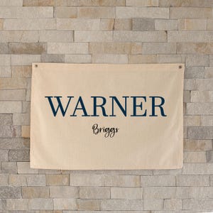 Custom Baby Name Nursery Sign Banner, Baby Name Sign, Personalized Baby Gift, Nursery Decor, Canvas Flag,Boy and Girl Nursery Name Banner