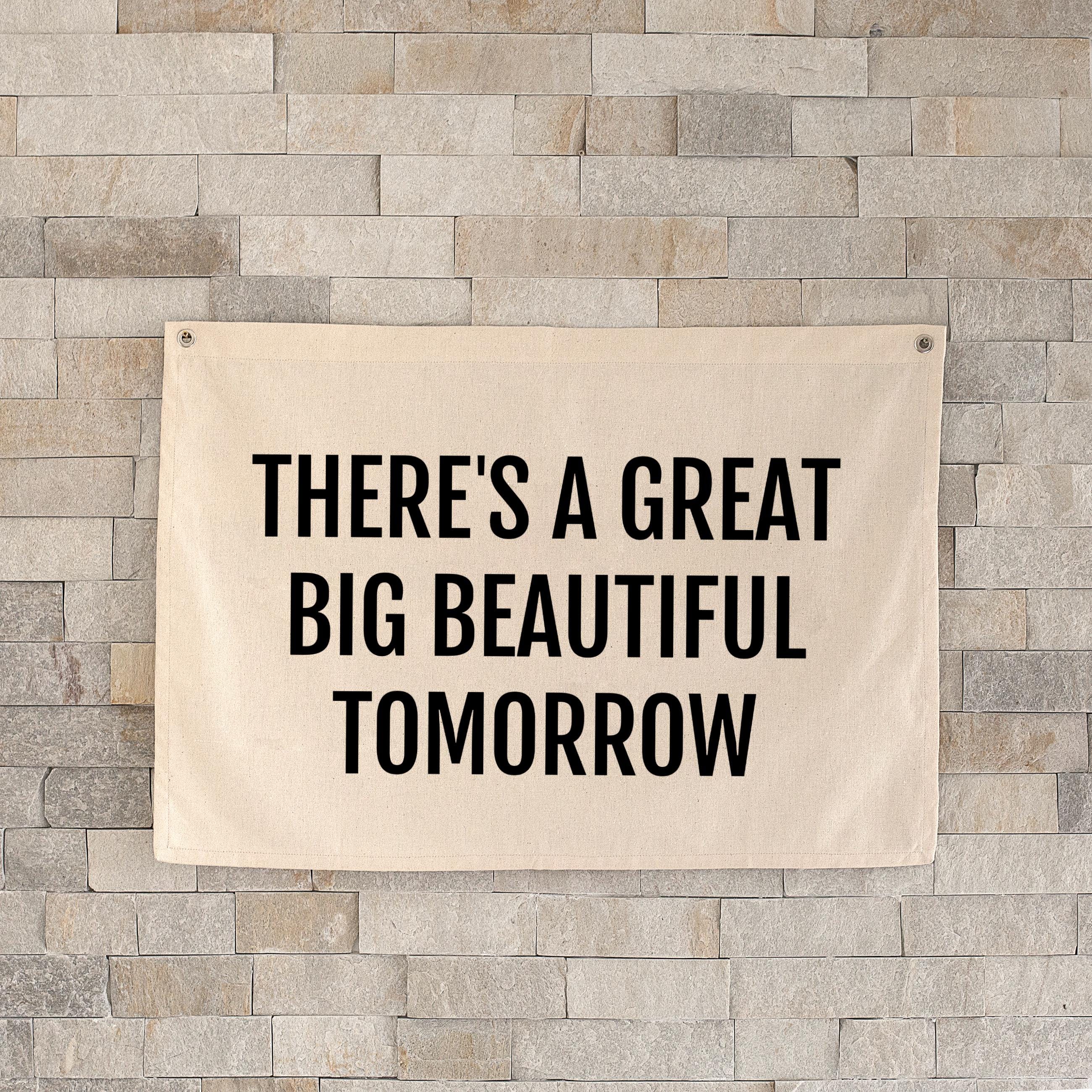 【DIALOGUE+】CUE! 色紙サイン beautiful tomorrow Beautiful Tomorrow Canvas Banner - Baby Boy Nursery Decor - Etsy