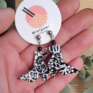 origami letterario papillon in carta orecchino foglia di libro regalo originale regalo di anniversario impermeabile