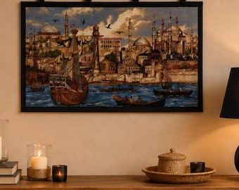 Silk Rug Tapestry,  Oriental Rug Tapestry, Oriental Silk Rug, Oriental  Wall Rug / WH-680 / 19x28