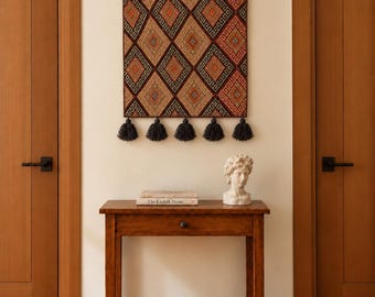Kelim Wandbehang, Boho Tapisserie, Wandbehang / WH-480 /