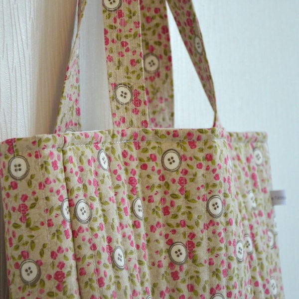 Sac cabas fleuri