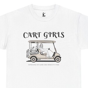 Camiseta de golfe Cart Girls, camiseta de golfe, presente para golfistas, camiseta para amantes de golfe, camiseta de golfe engraçada, roupa de golfe, presente para ele, presente para amigo