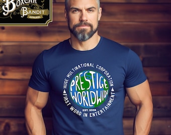 Prestige Worldwide shirt, Step Brothers movie tshirt. Funny movie shirt, Short-Sleeve Unisex T-Shirt