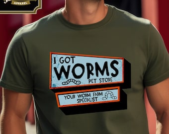I Got Worms shirt, Dumb and Dumber tshirt, funny movie shirt, Men's classic tee