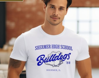 Shermer High School shirt, 8o's classic movies shirt, John Hughes movies, classic tee