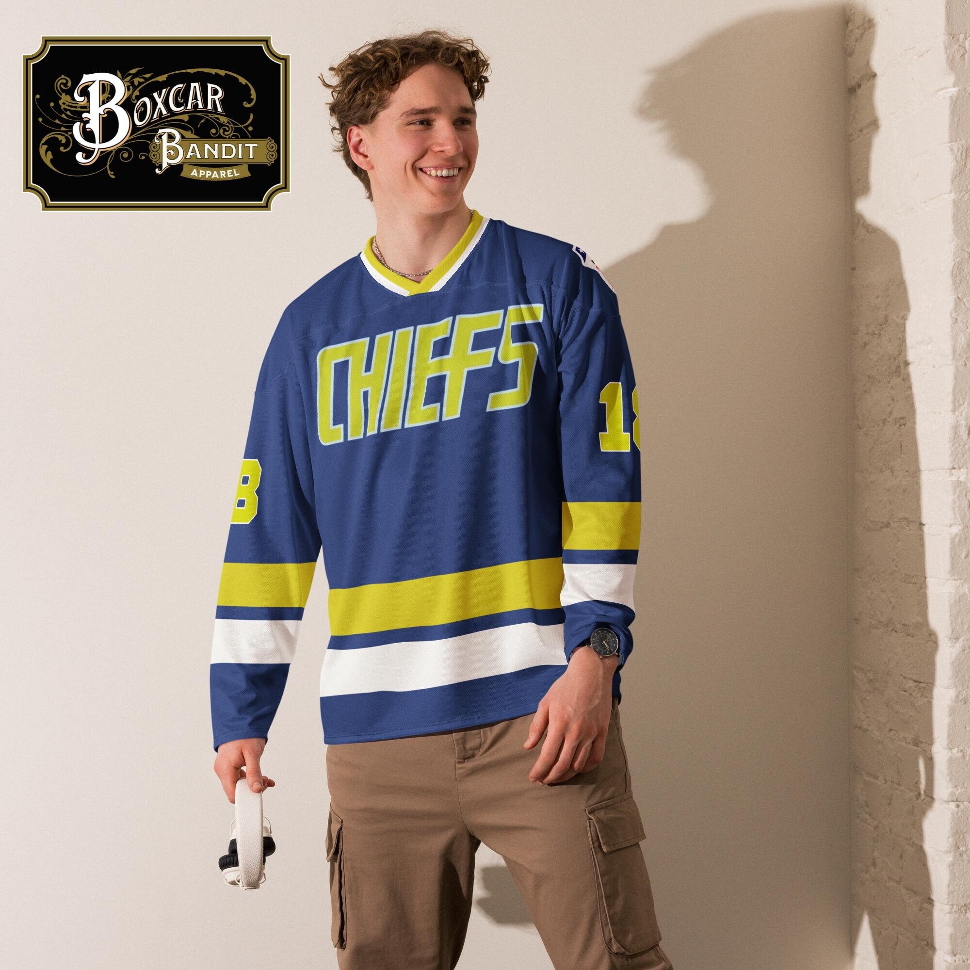 スラップショット #18 チーフス ホッケー ジャージ、クラシック映画