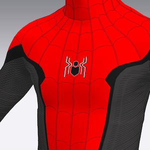 Abito Retcon Spider-Man FFH/NWH, cartamodello PDF per abito da 7 pezzi