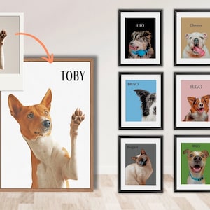 Personalized pet gift, dog gift, personalized portrait photo, personalized gift, personalized dog gift with photo