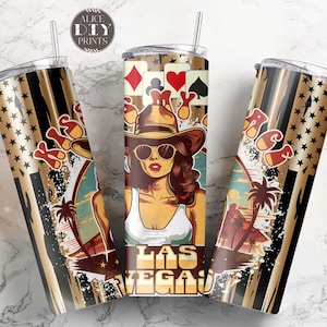 Kiss My Ace Las Vegas Nevada 20oz US Flag Casino Gambling Poker Chips e carte Skinny Tumbler Wrap PNG Sublimazione (più 9 disegni GRATUITI)
