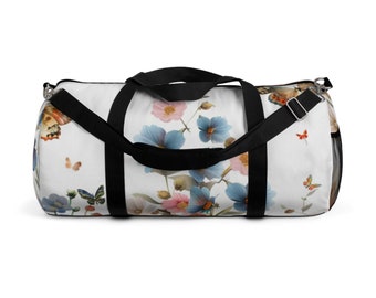 Flowers and Butterflies Art 5 Duffel Bag
