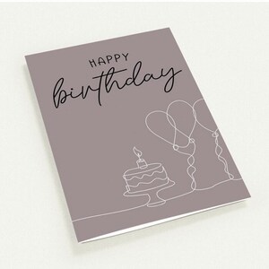 Cartão comemorativo Bolo de aniversário - Conjunto de 10 cartões comemorativos (envelopes premium)