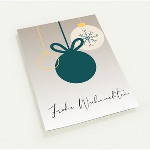 Grußkarte Frohe Weihnachten - Set mit 10 Grußkarten (Premium-Umschläge)