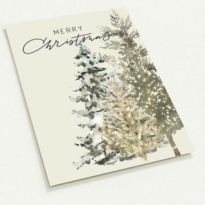 Cartolina Buon Natale (beige) - Set di 10 cartoline (2 facciate, senza buste)