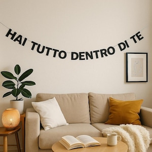 Hai Tutto Dentro Di Te – Banner de letras negras