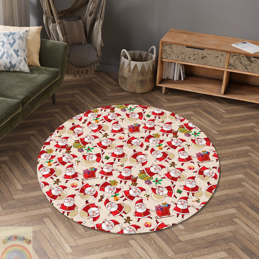 Santa Claus Rug, Father Christmas Rug, Saint Nicholas Rug, Santa Claus ...