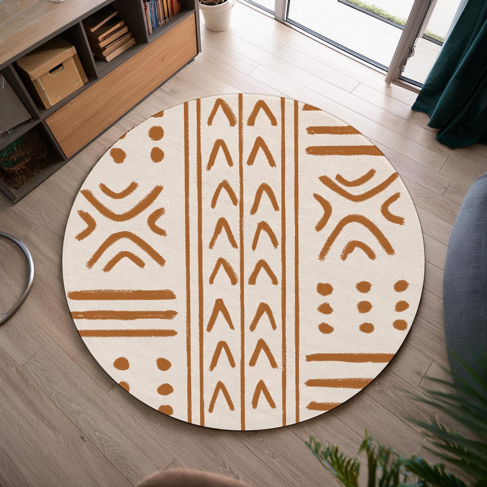 Boho Area Rug: African Tribal Design, Minimalist Decor - Etsy