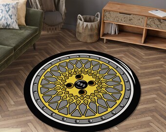 Car Wheel Rug, BBS Wheel Rug, Car Lover Rug, Best Wheel Rug, Car Wheel Carpet, BBS Wheel Carpet, Area Carpet