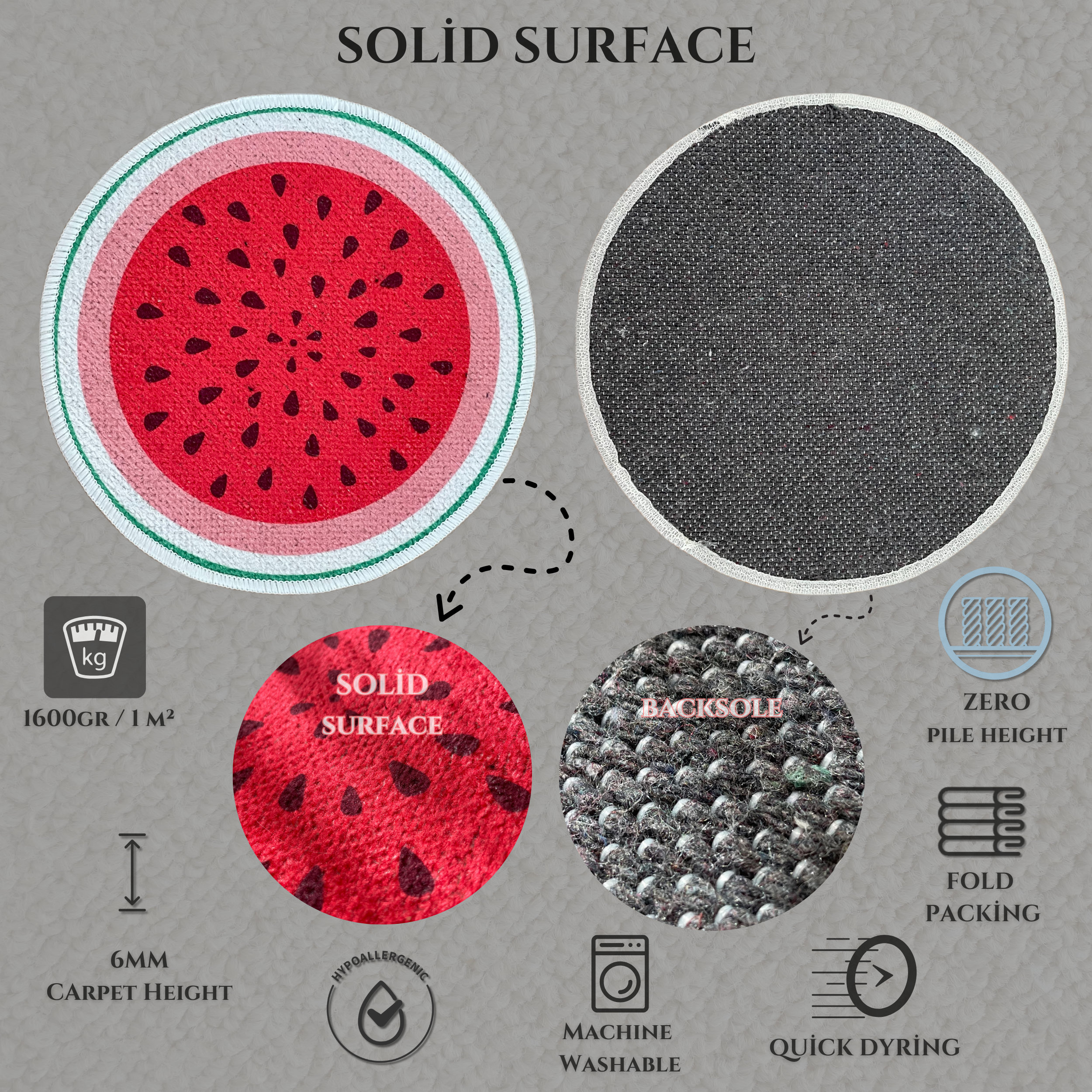 Red Chili Pepper Rug, Red and Black, Hot Spice Rug, Hot