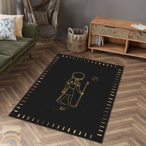 Ra Rug, Egyptian Decor Carpet,  Egyptian Gods Rug, Area Carpet, Home Decor Rug, Home Gift