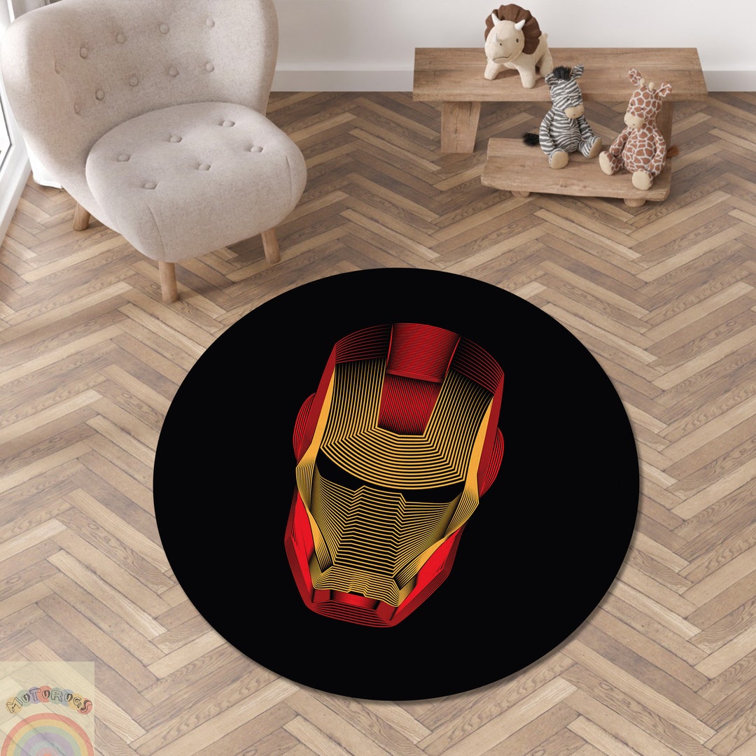 Superhero Rug, Iron Man Rug, Marvel Rug, Avengers Rug, Hero Decor Rug ...