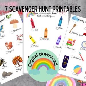 TRAVEL ACTIVITIES for kids, SCAVENGER hunt for kids printable, treasure hunt game, , rainy day activities, find and seek games