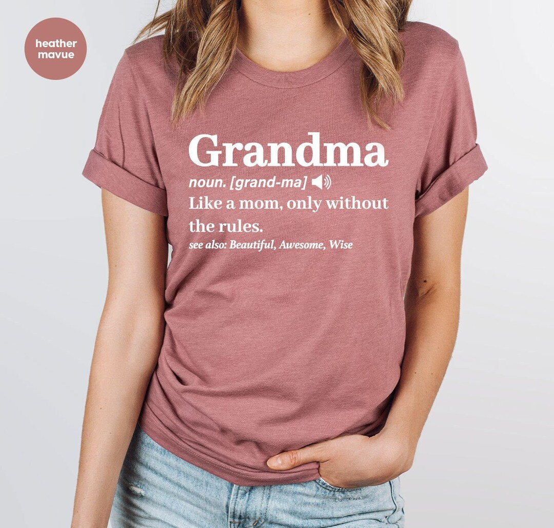 Grandma Definition Tshirt Grandma Shirts Gift for Grandma Etsy