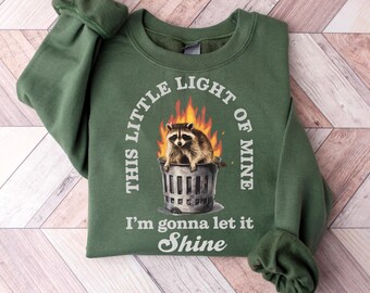 Raccoon Dumpster Fire Shirt: Funny Mental Health Tee