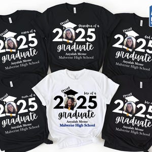 Personalized Family Graduation T-Shirt: Class of 2025 Matching Shirts