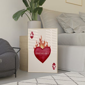 Cœur de feu |  Cartes à jouer | TOG | Téléchargement numérique | trône de verre | Aelin Galathynius | Sarah J Maas | Cartes à jouer | Livres