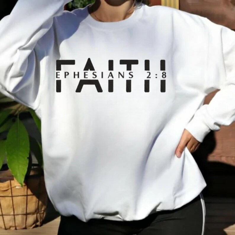 Faith Ephesians Embroidery Designs, Jesus Embroidery Pattern, Jesus Machine Embroidery Designs