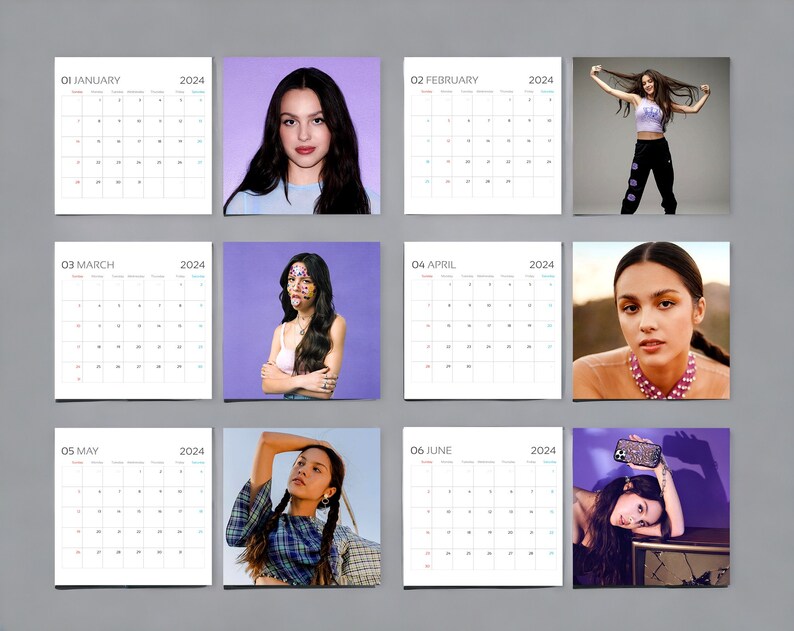 The Sour Girl 2024 Kalender Olivia 2024 Wandkalender Rodrigo Etsy.de