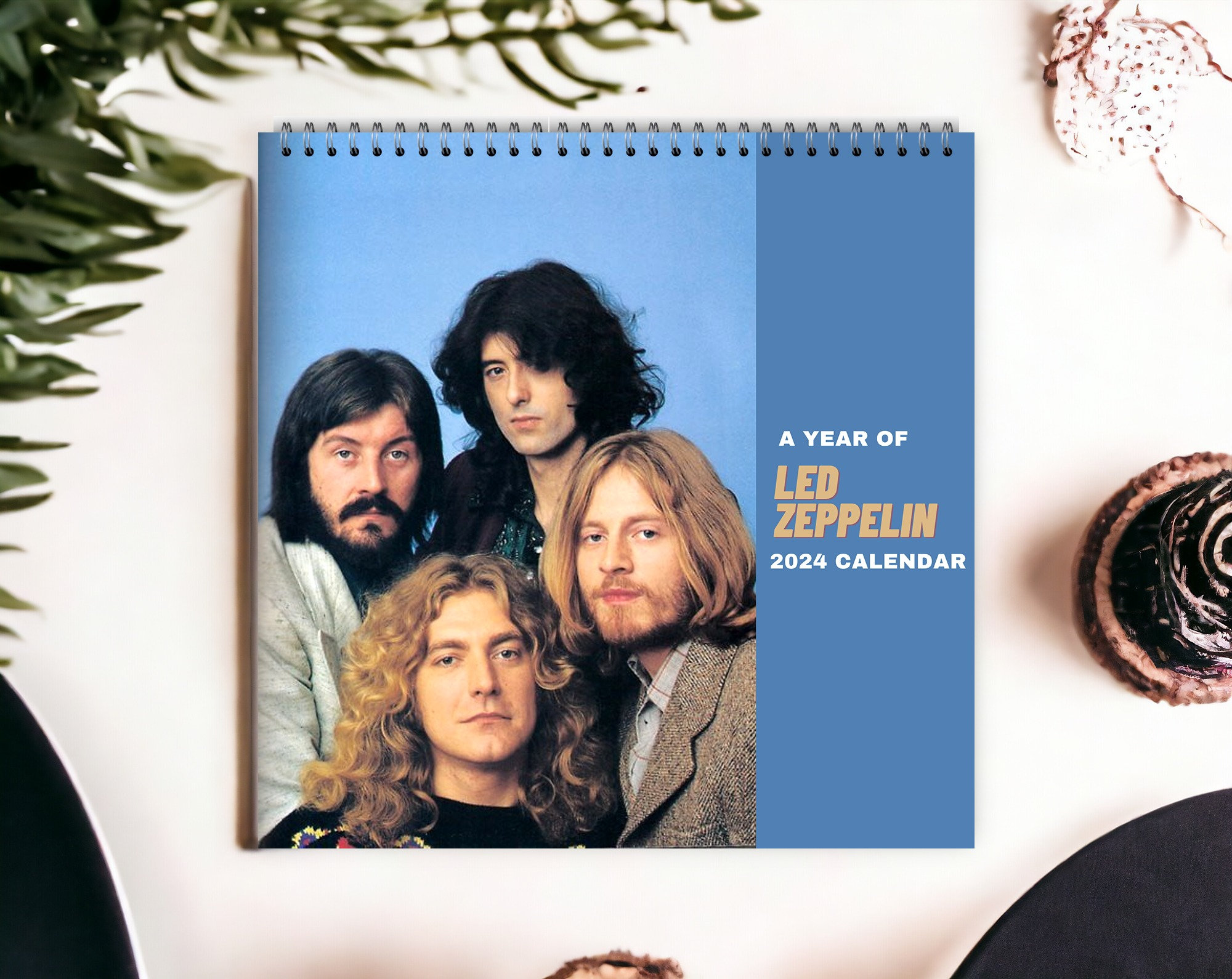 Led 2024 calendar, Zeppelin 2024 wall calendar, Celebrities calendar