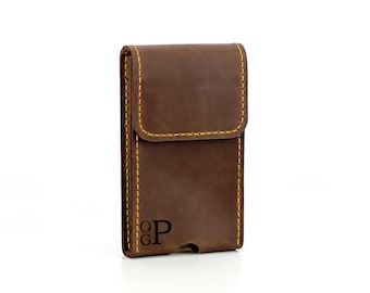Handcrafted Leather Phone Belt Holster| Custom Waist Case for iPhone, Samsung, Pixel| Smartphone Pouch