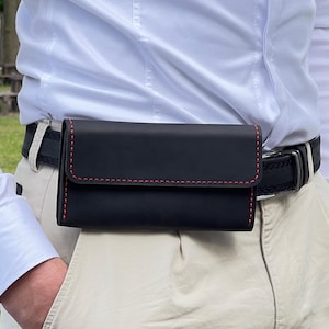 Spersonalizowany skórzany pasek na smartfon | Etui na telefon komórkowy | Etui na pasek do iPhone'a 14 | 15 | 16 | 17 Pro Max | Air | Samsung Pouch