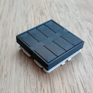 Viervoudige toets voor drukknop met 8 bedieningsknoppen voor NIKO - Fourfold key for push button with 8 control buttons for NIKO