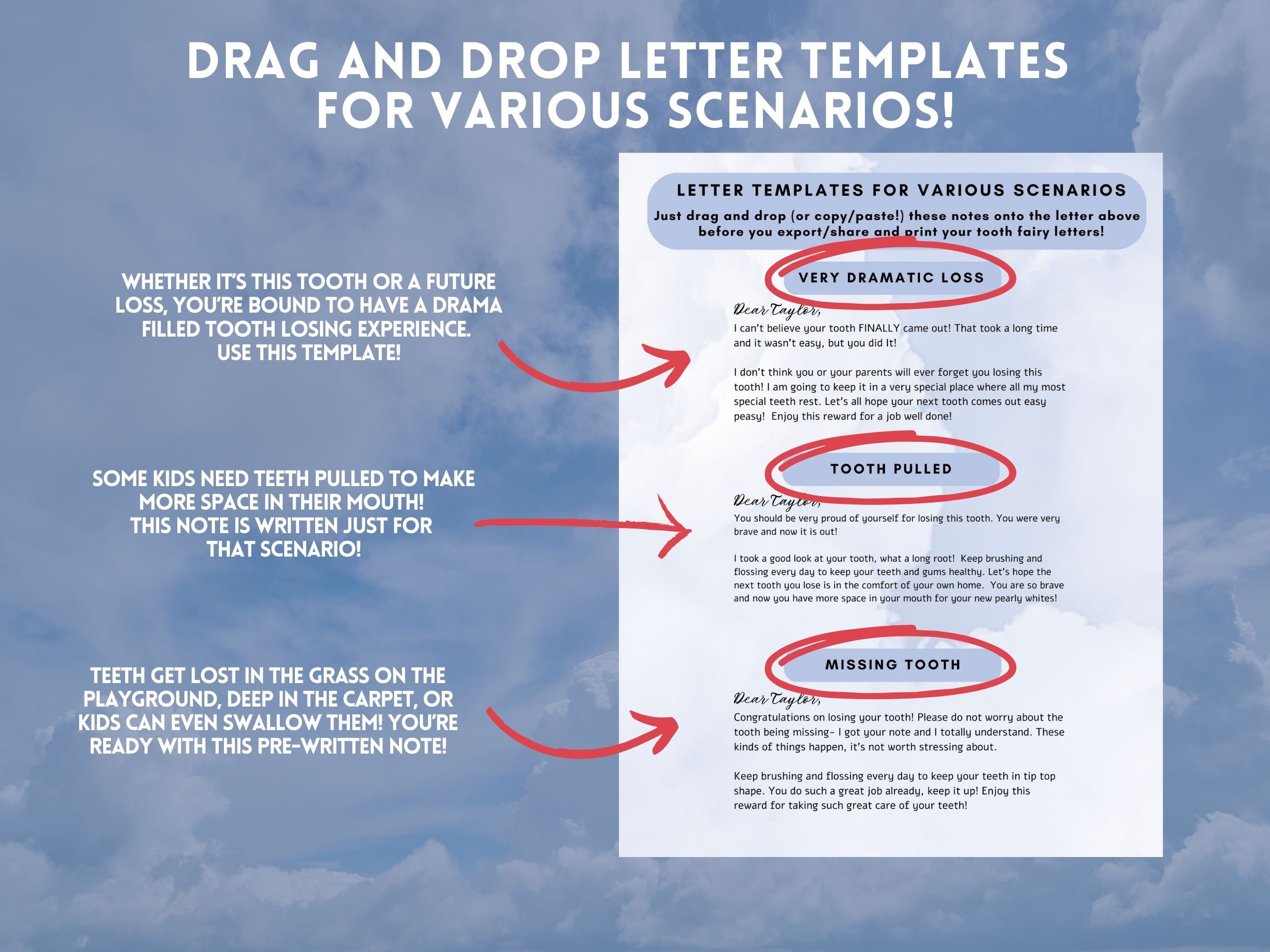Editable Mini Tooth Fairy Letter Set, Printable Tooth Fairy Receipt ...
