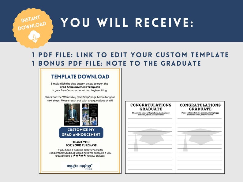 Boy Graduation Invitation Template, Class of 2026 Graduation ...