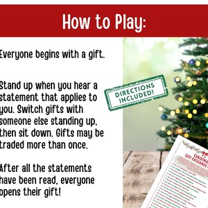 Jogo de troca de presentes de Natal, elefante branco, jogos de festa de Natal, jogos de Natal para imprimir para famílias, festas, atividades de Natal para adolescentes imagem 3