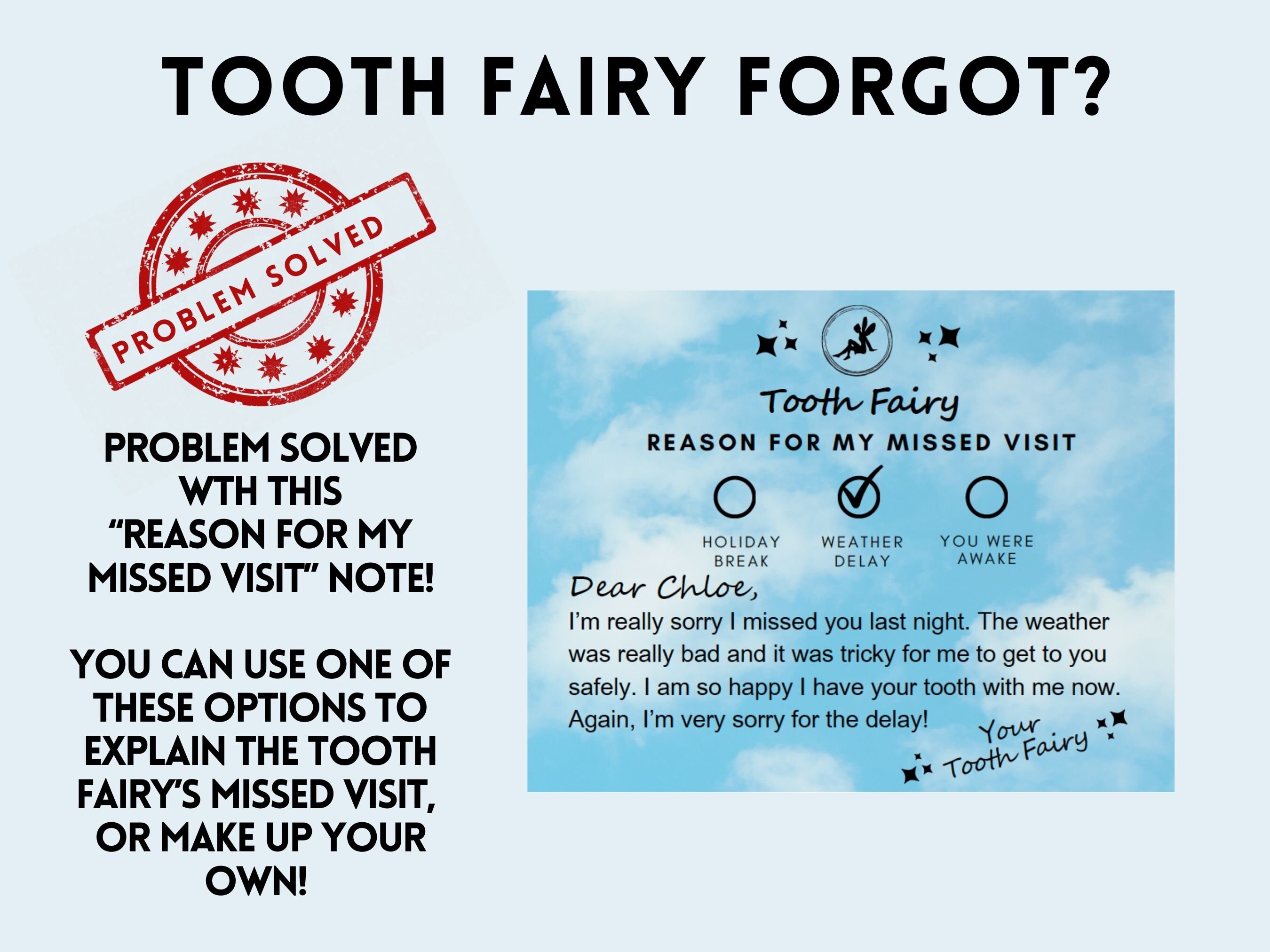Editable Mini Tooth Fairy Letter Set, Printable Tooth Fairy Receipt ...